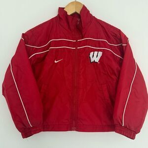 BOYS 2000s WISCONSIN BADGERS NIKE TEAM WINDBREAKER AGE 7